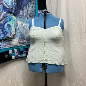 Torrid mint Camisole with Button Detail